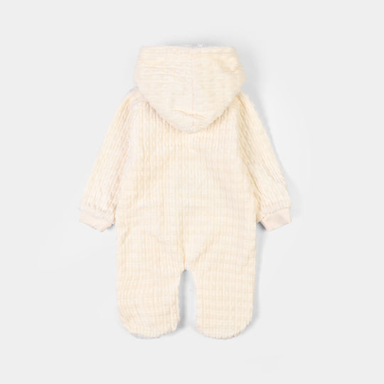 Infant Unisex Sherpa Romper BB051-1P - Yellow