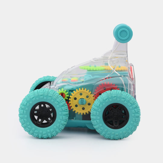 Remote Control Transparent Gear Flip 360 Stunt Vehicle