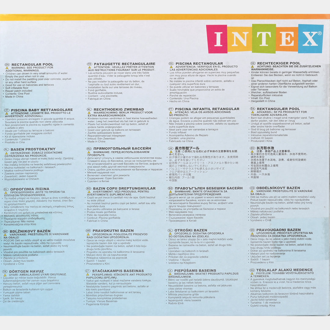 Intex Rectangular Pool Tub