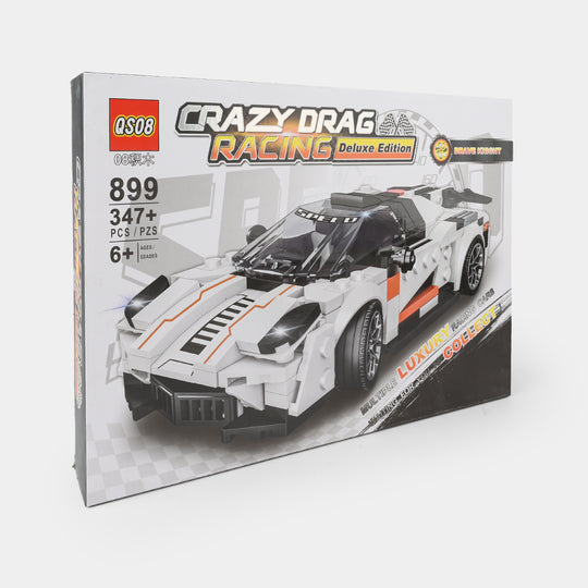 Crazy Drag Racing Deluxe | Building Blocks Car Set