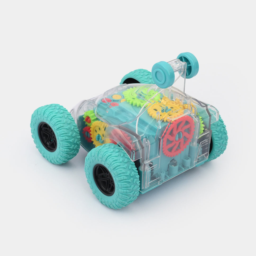 Remote Control Transparent Gear Flip 360 Stunt Vehicle