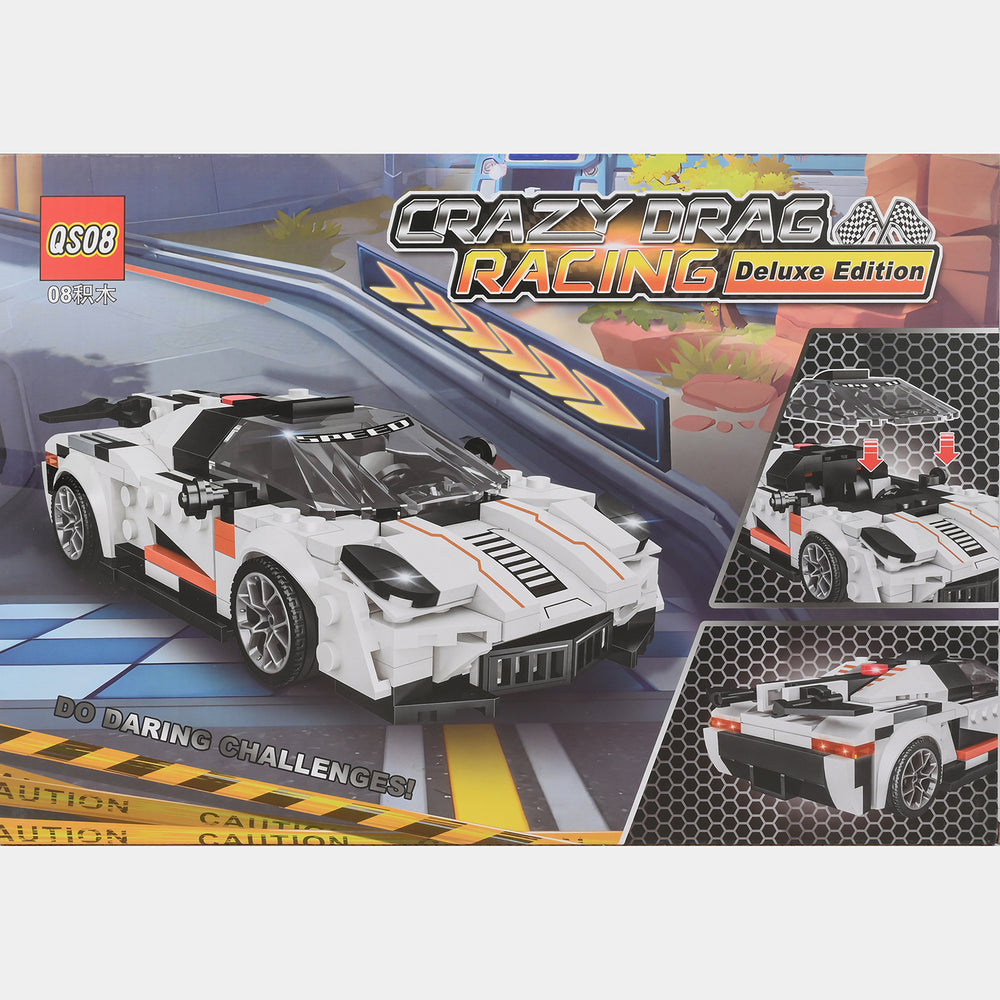 Crazy Drag Racing Deluxe | Building Blocks Car Set