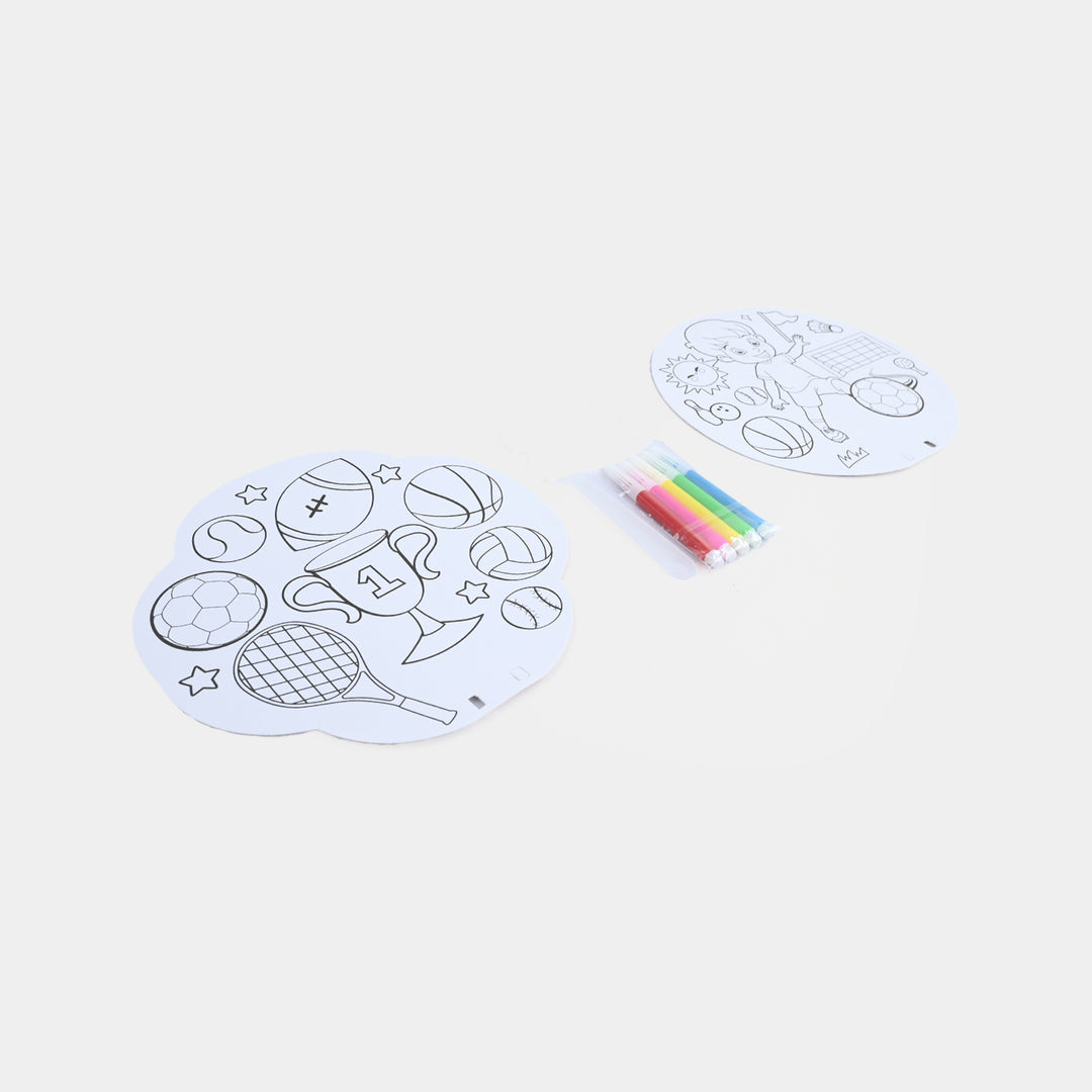 DIY Paper Craft & Coloring Set