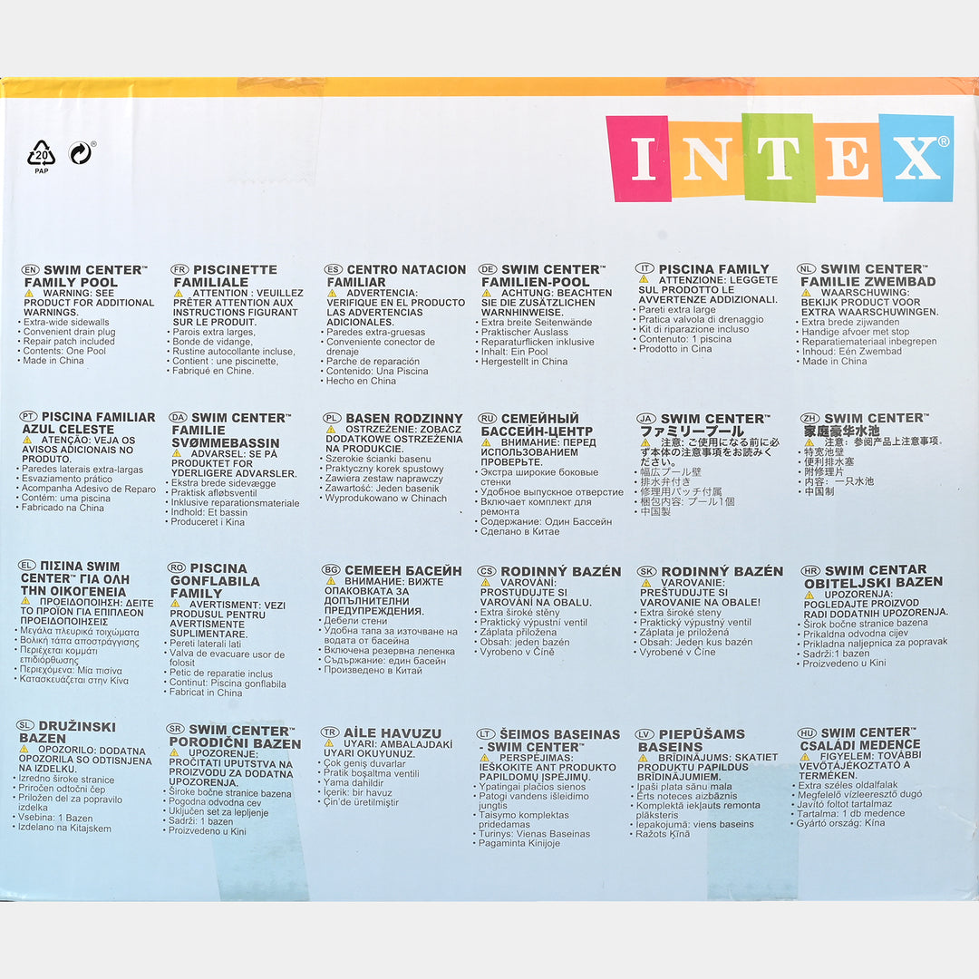 INTEX Mandarin Swim Center Family 90" x 60" x 19"