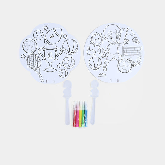 DIY Paper Craft & Coloring Set