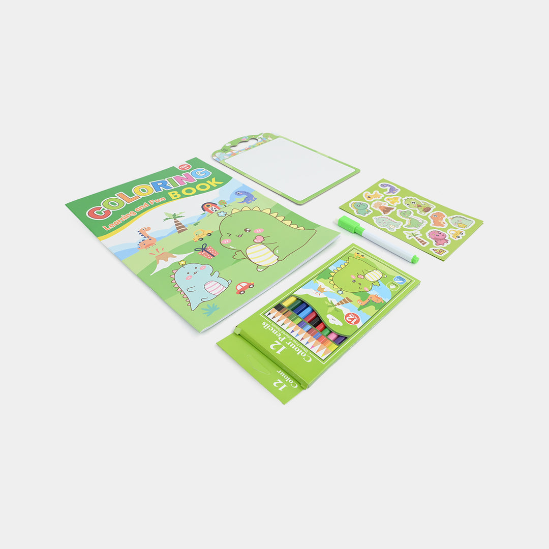 Cute Learning & Fun Coloring & Sticker Activity Set