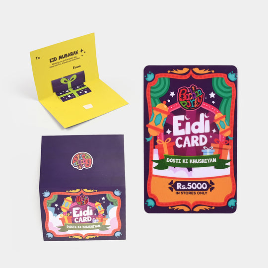 Bachaa Party Eidi Gift Card | In Stores Only | Rs.5000