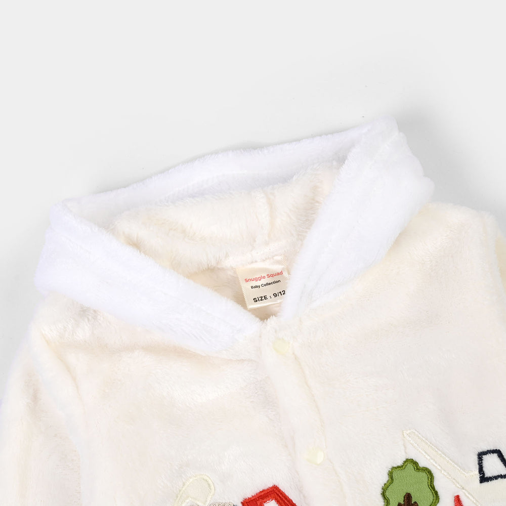 Infant Unisex Sherpa Romper SH112-1P - Off White