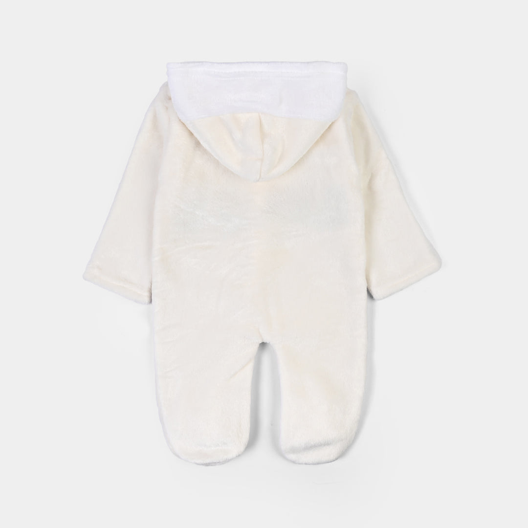 Infant Unisex Sherpa Romper SH112-1P - Off White