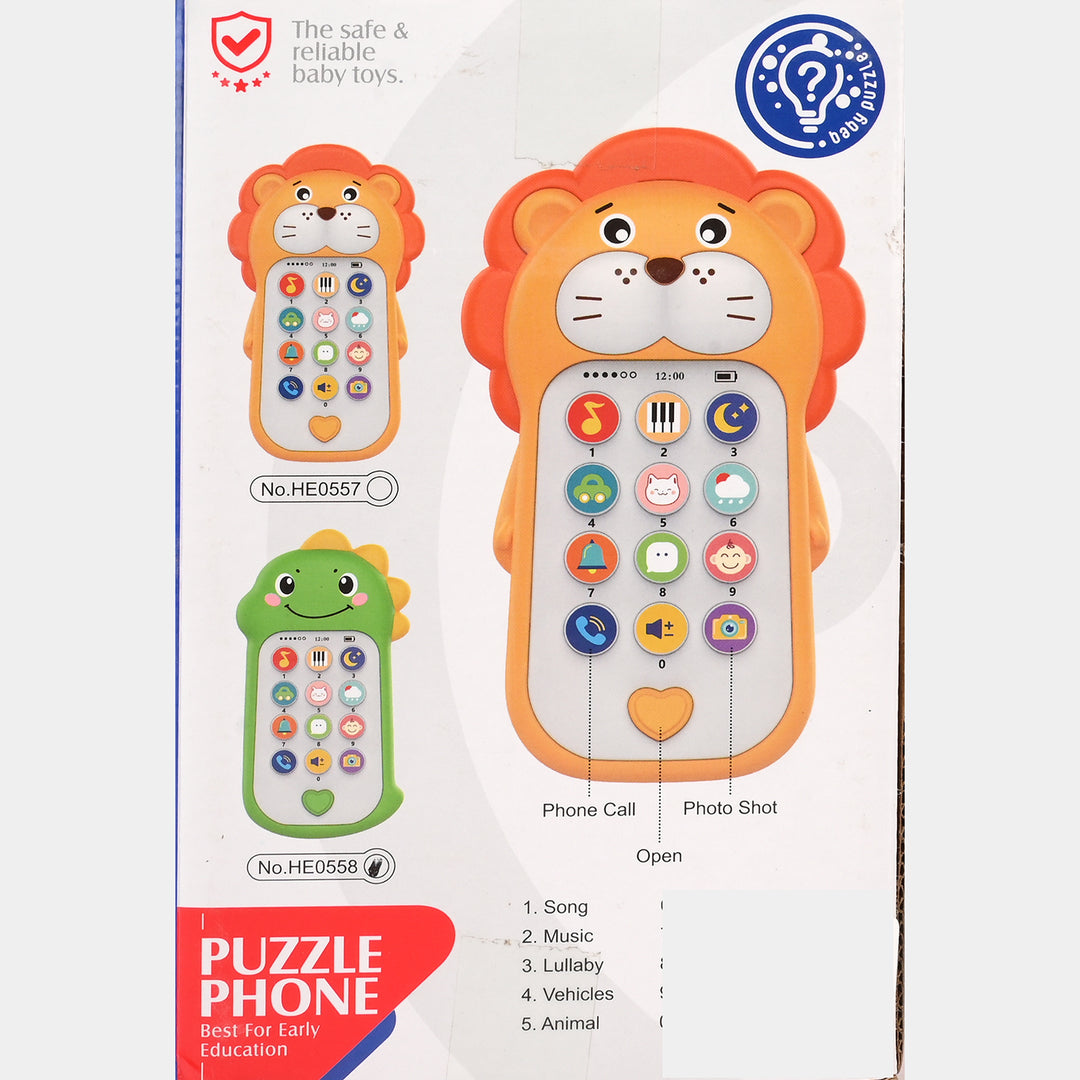 Lion Phone With Light & Music For Kids