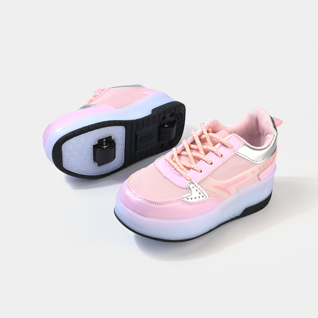 Boys Skate Shoes 116-1-PINK