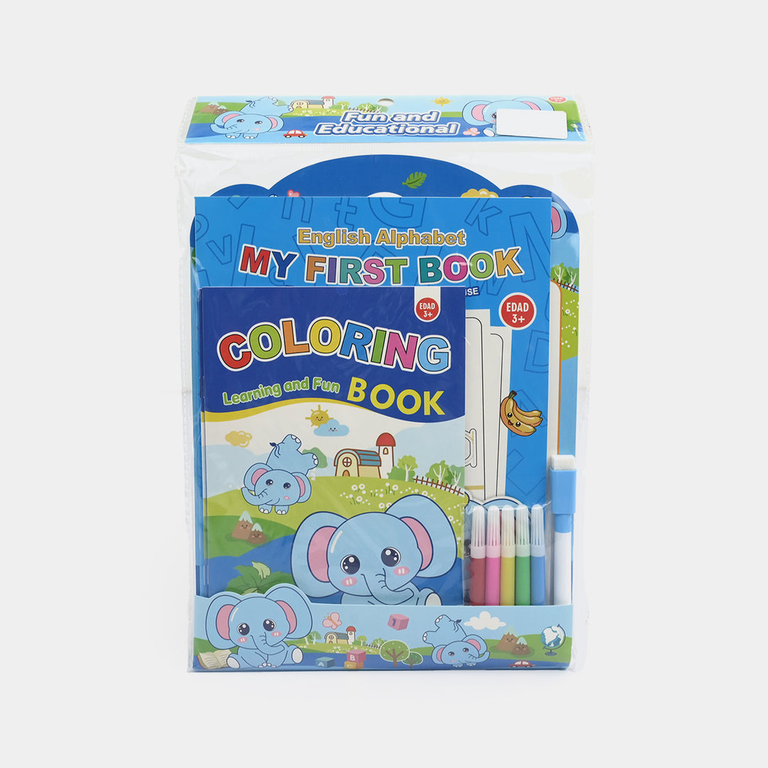 Cute Learning & Fun Coloring & Sticker Activity Set