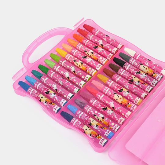 Pink Art & Coloring Kit – Compact Carrying Case