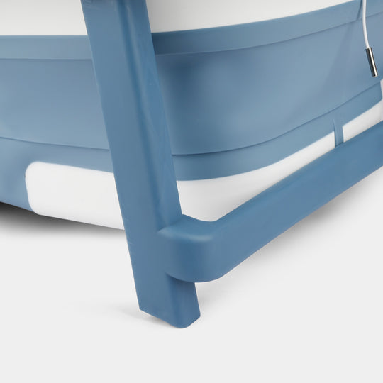 Foldable Baby Bath Tub with Thermometer | 8180-Blue