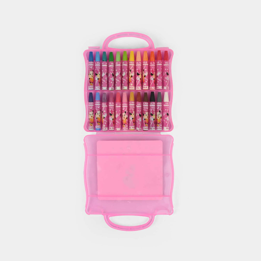 Pink Art & Coloring Kit – Compact Carrying Case