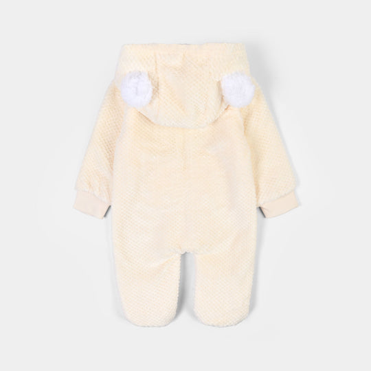 Infant Unisex Sherpa Romper FL246-1P - Yellow