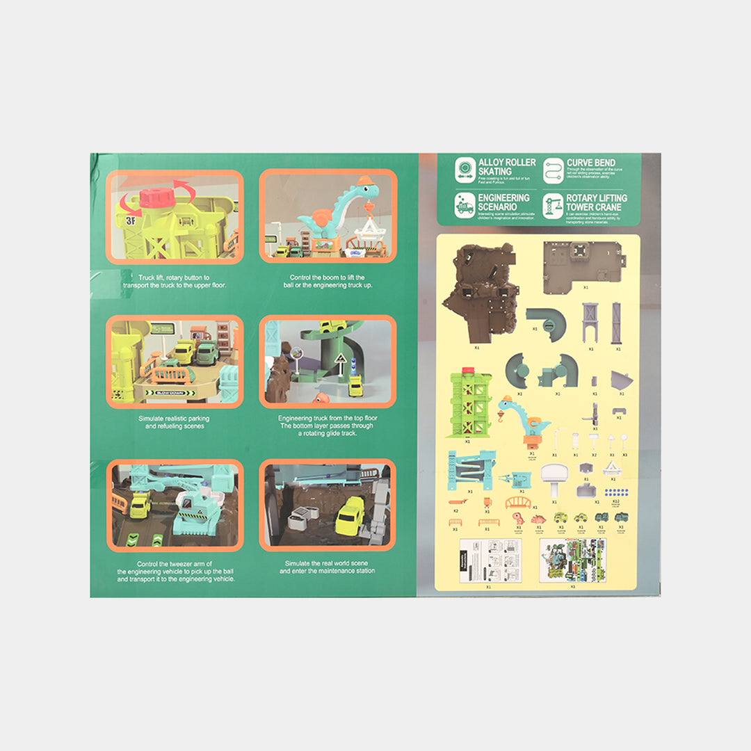 Dinosaur Adventure Game – Parking Lot & Climbing Track Toy