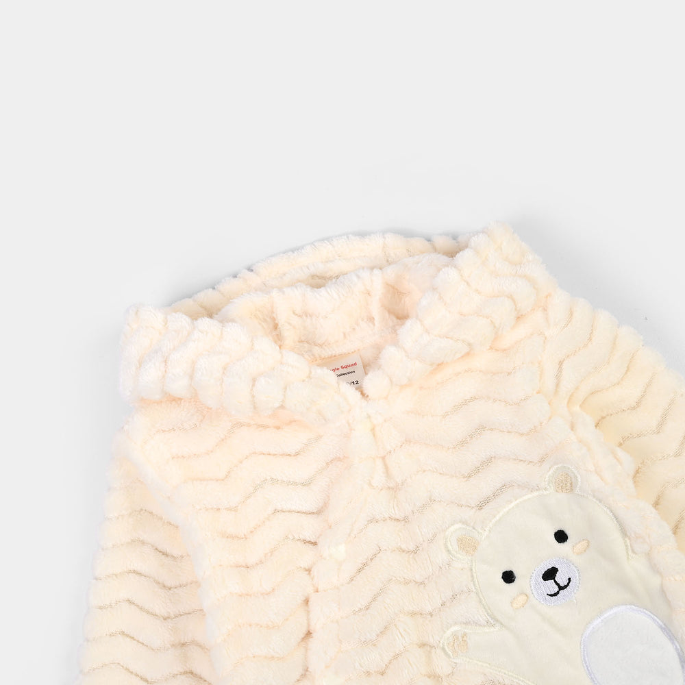 Infant Unisex Sherpa Romper FL260-1P - Yellow