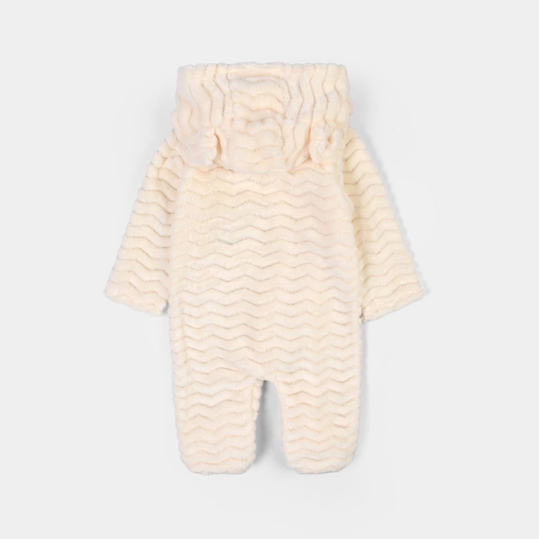 Infant Unisex Sherpa Romper FL260-1P - Yellow