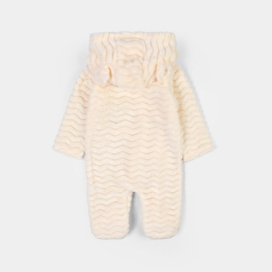 Infant Unisex Sherpa Romper FL260-1P - Yellow