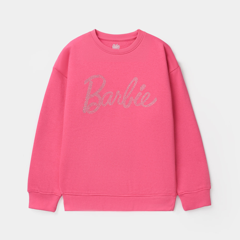 Girls Fleece 2 Piece Suit-Pink