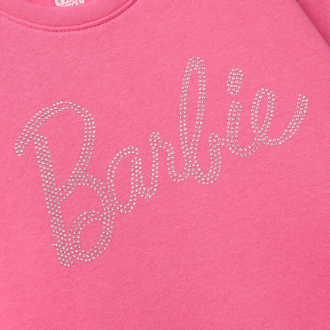 Girls Fleece 2 Piece Suit-Pink