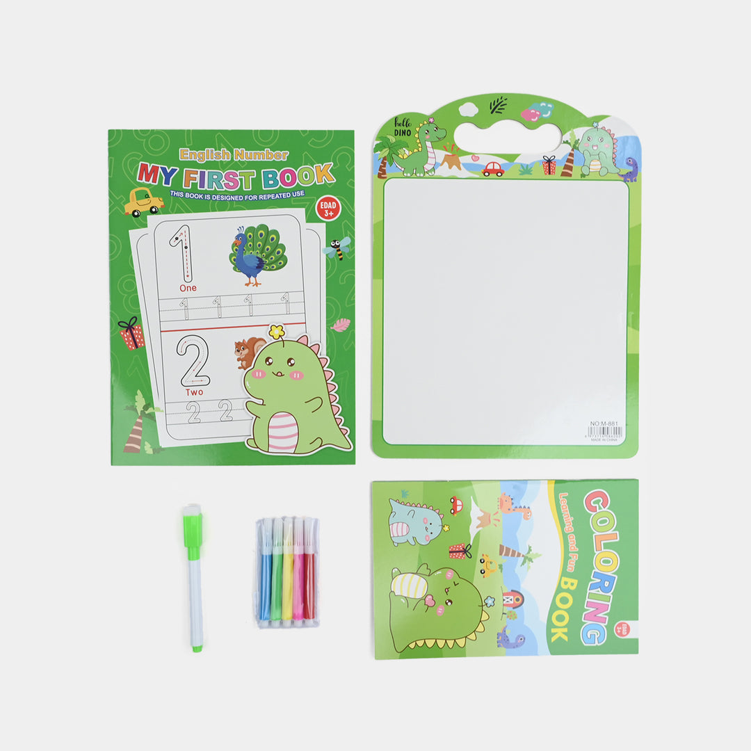 Cute Learning & Fun Coloring & Sticker Activity Set