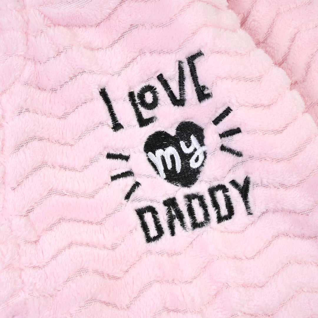 Infant Unisex Sherpa Romper FL258-1P - Pink