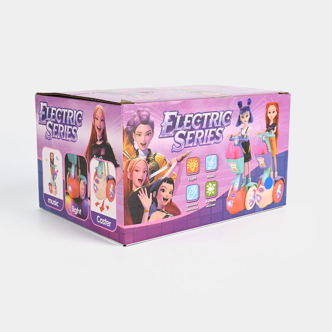 Electric Balancing Doll Car with Light & Music