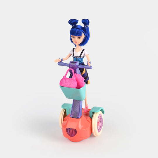 Electric Balancing Doll Car with Light & Music