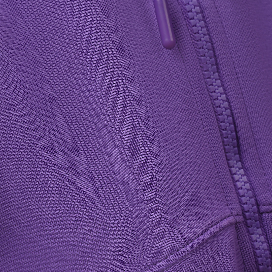 Infant Girls Fleece Knitted Jacket-Purple