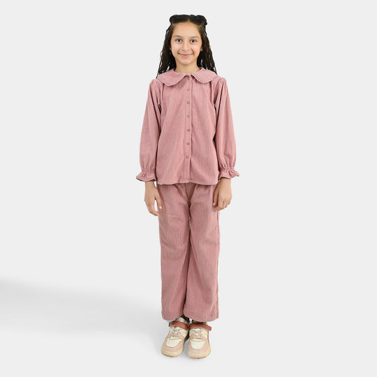 Girls Corduroy Co-Ord Set Candyl-T.Pink