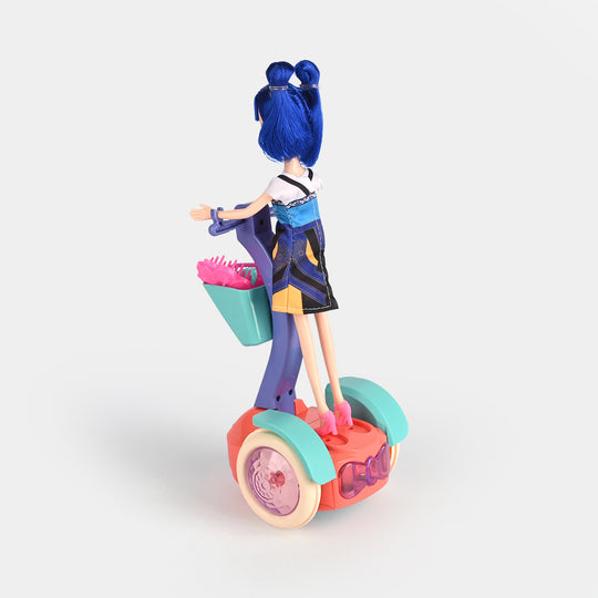 Electric Balancing Doll Car with Light & Music