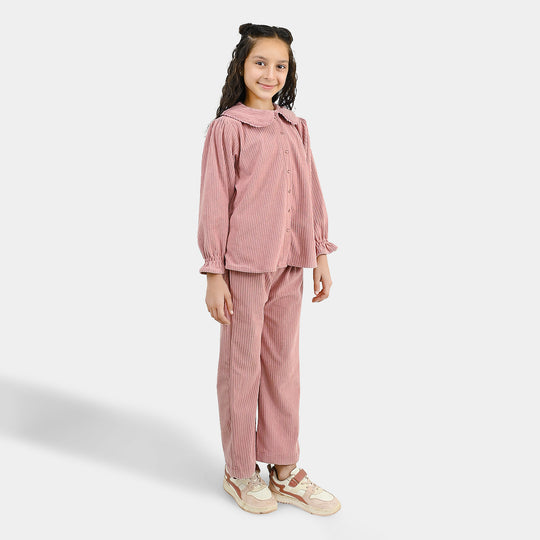 Girls Corduroy Co-Ord Set Candyl-T.Pink