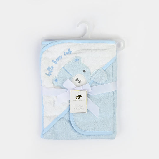 Hooded Bath Towel With Face Towel