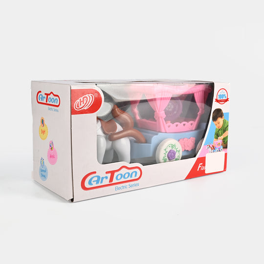 Electric Horse Carriage Toy with Light & Music