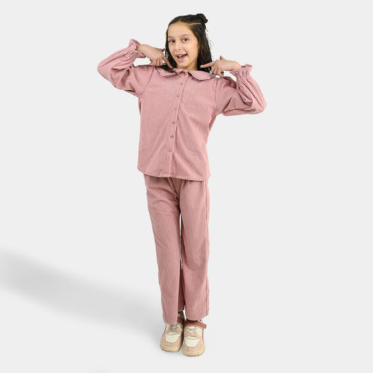 Girls Corduroy Co-Ord Set Candyl-T.Pink