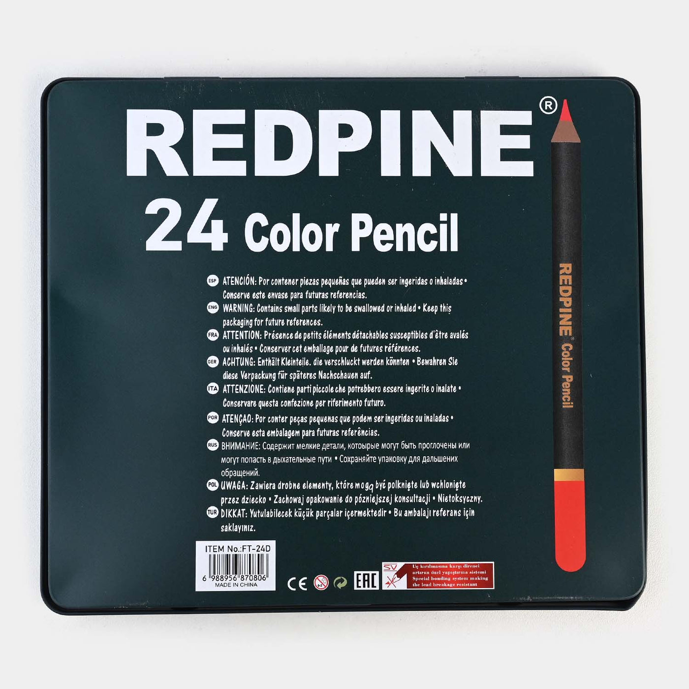 Redpine Color Pencil C/D Metal FT-24