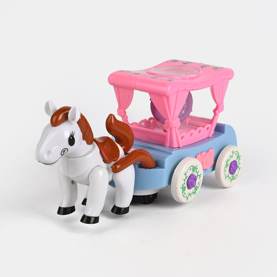 Electric Horse Carriage Toy with Light & Music