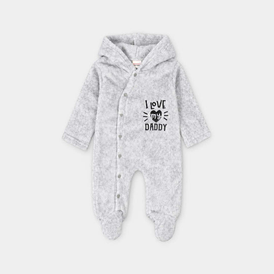 Infant Unisex Sherpa Romper SH142-1P - GREY