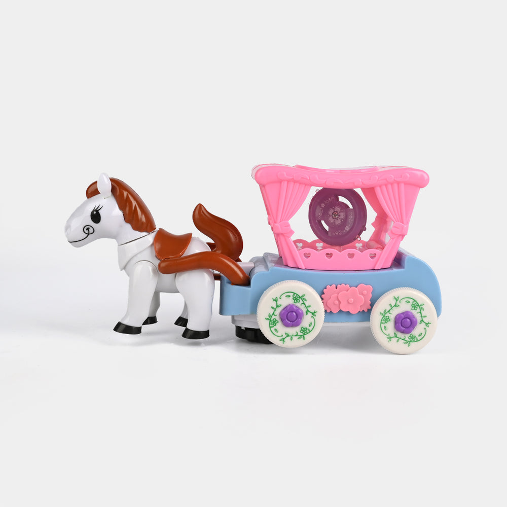 Electric Horse Carriage Toy with Light & Music