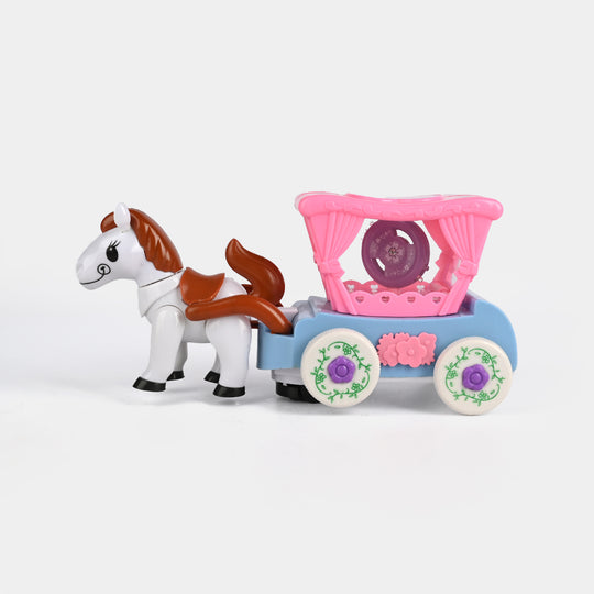 Electric Horse Carriage Toy with Light & Music