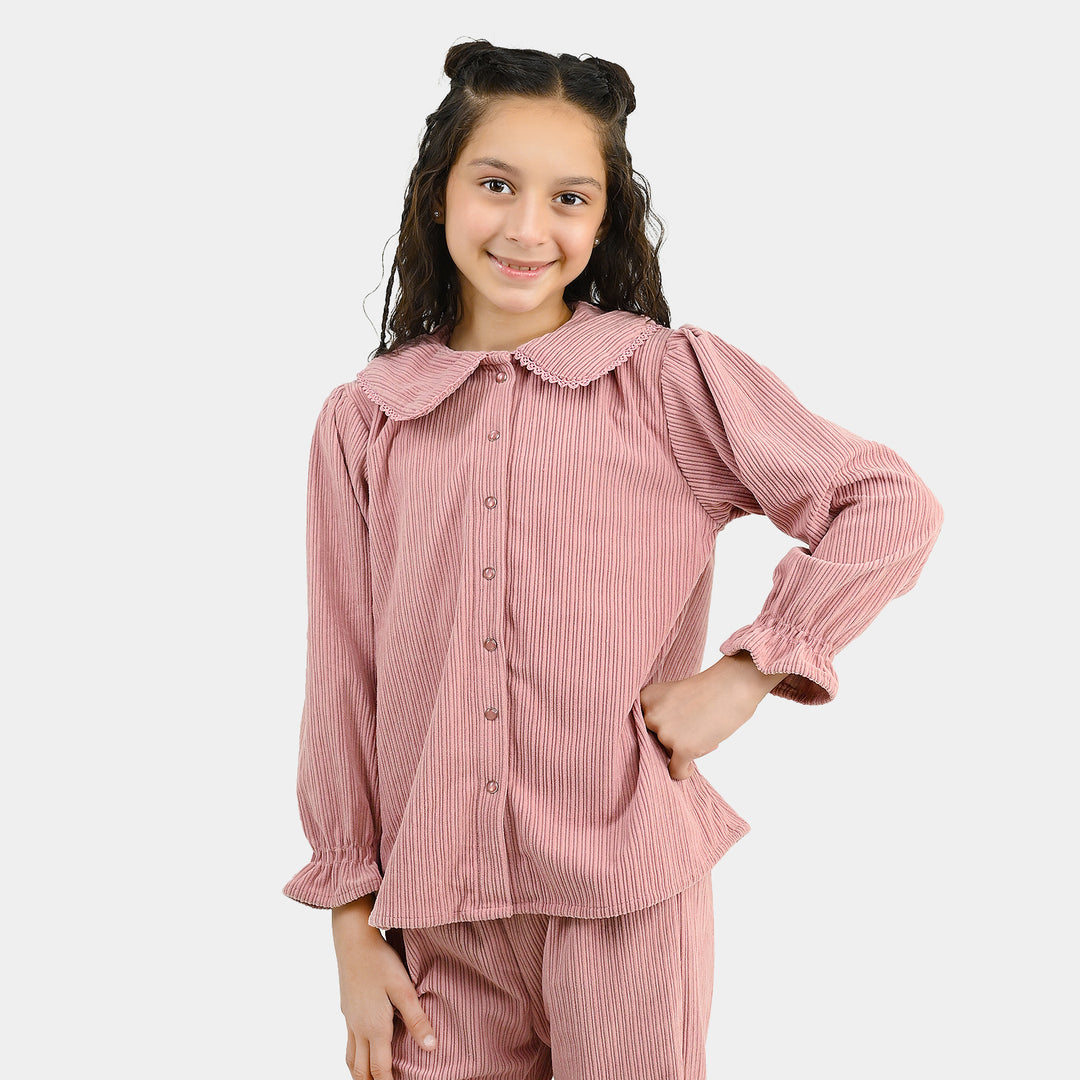 Girls Corduroy Co-Ord Set Candyl-T.Pink
