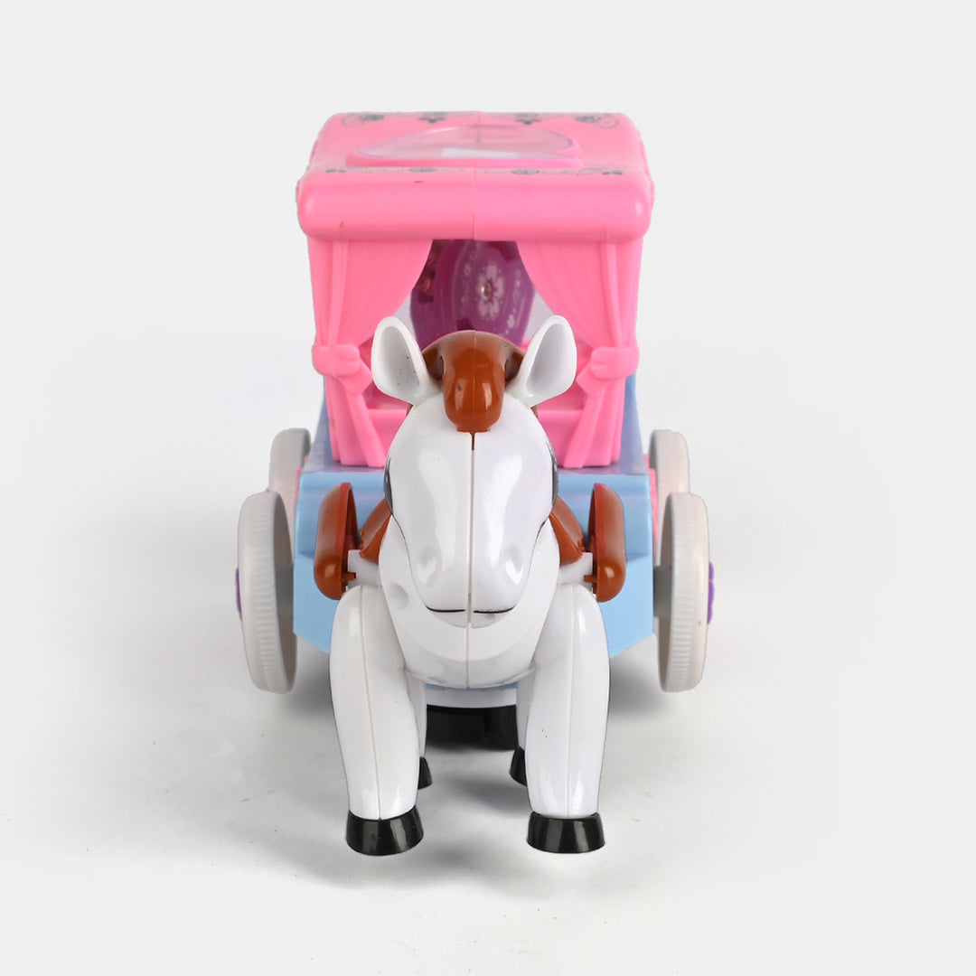 Electric Horse Carriage Toy with Light & Music