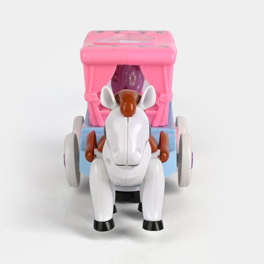 Electric Horse Carriage Toy with Light & Music