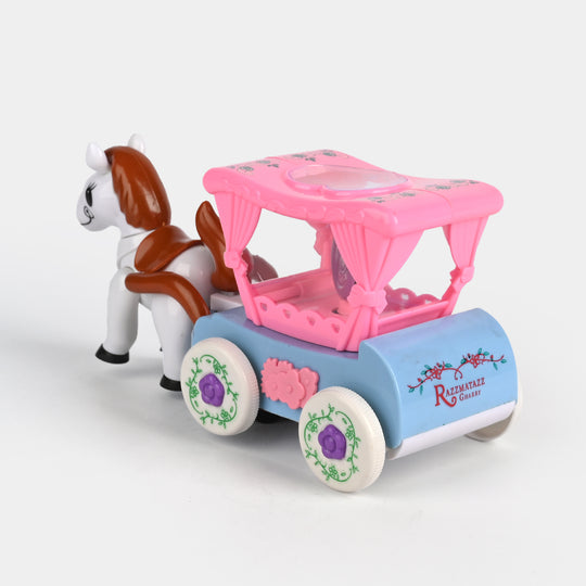 Electric Horse Carriage Toy with Light & Music