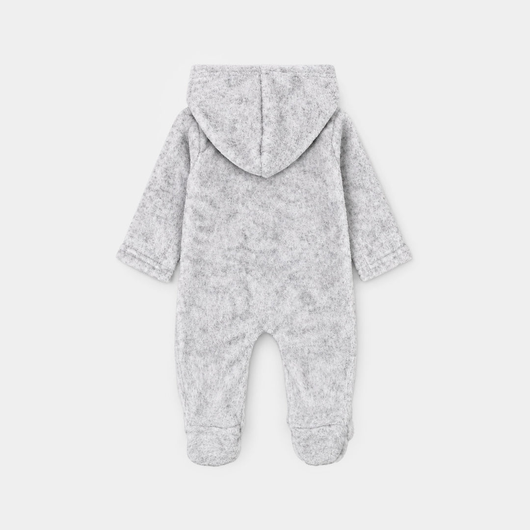 Infant Unisex Sherpa Romper SH142-1P - GREY