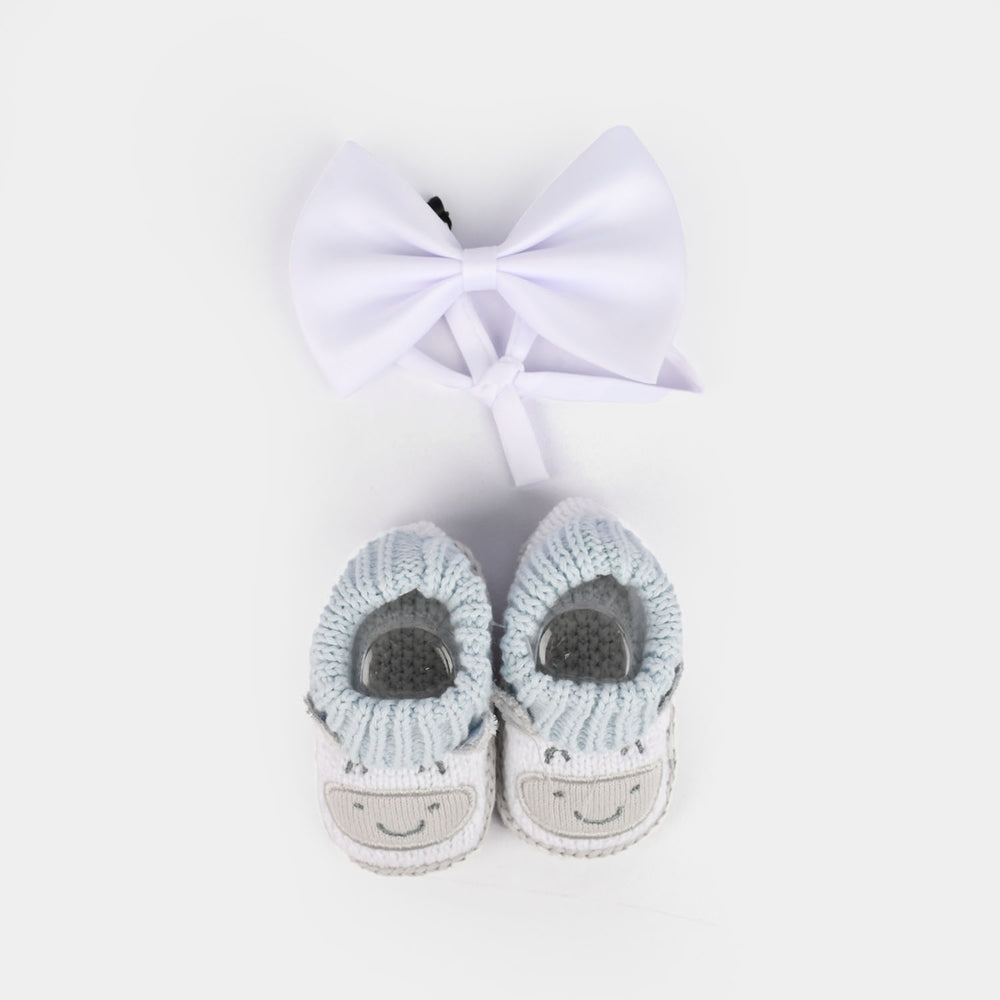 Baby Socks Booties with Headband | 3-12M
