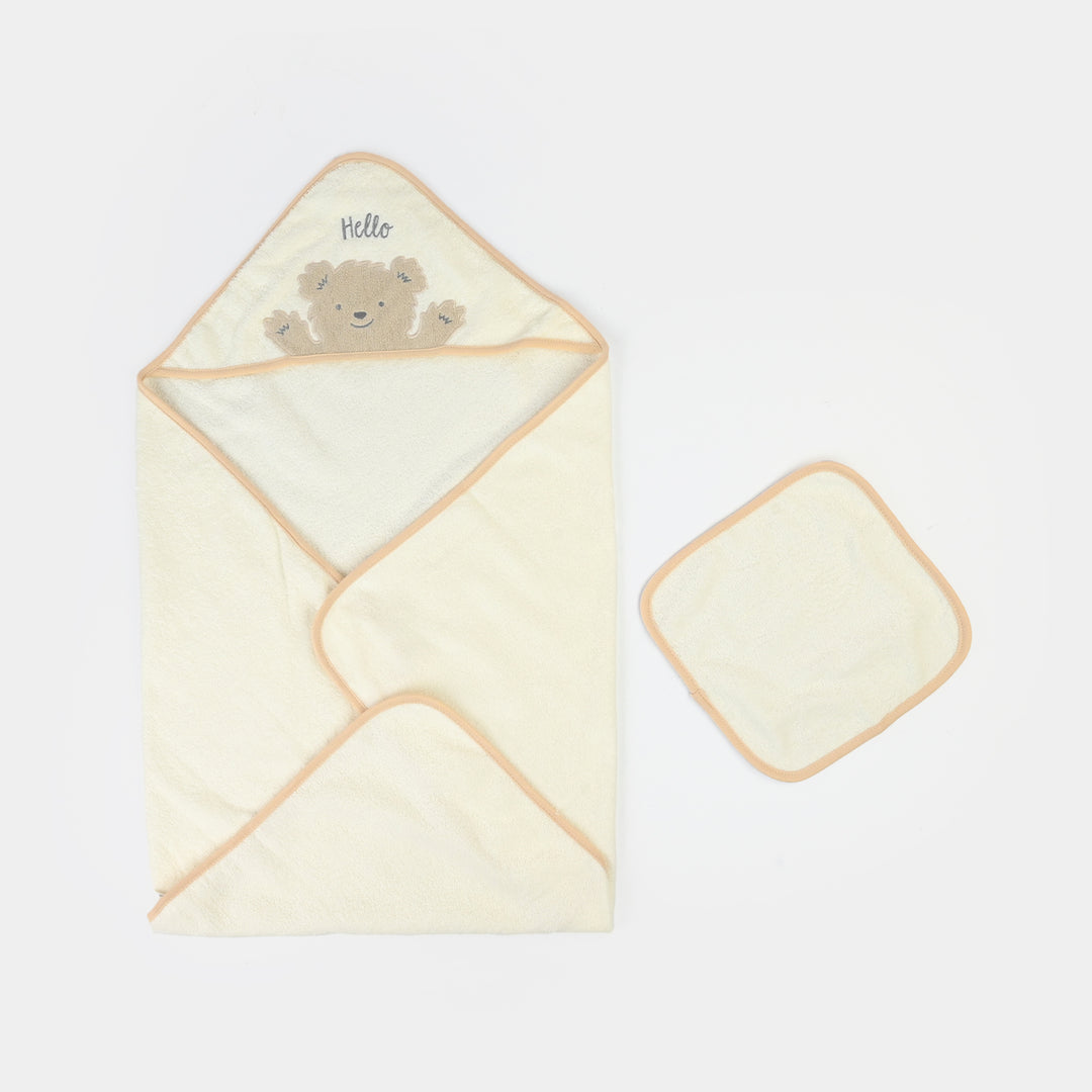 Hooded Bath Towel With Face Towel