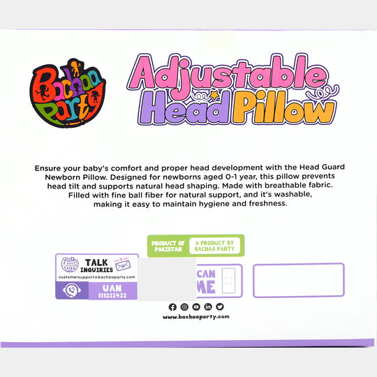 Adjustable Baby Head Support Pillow | 0M+